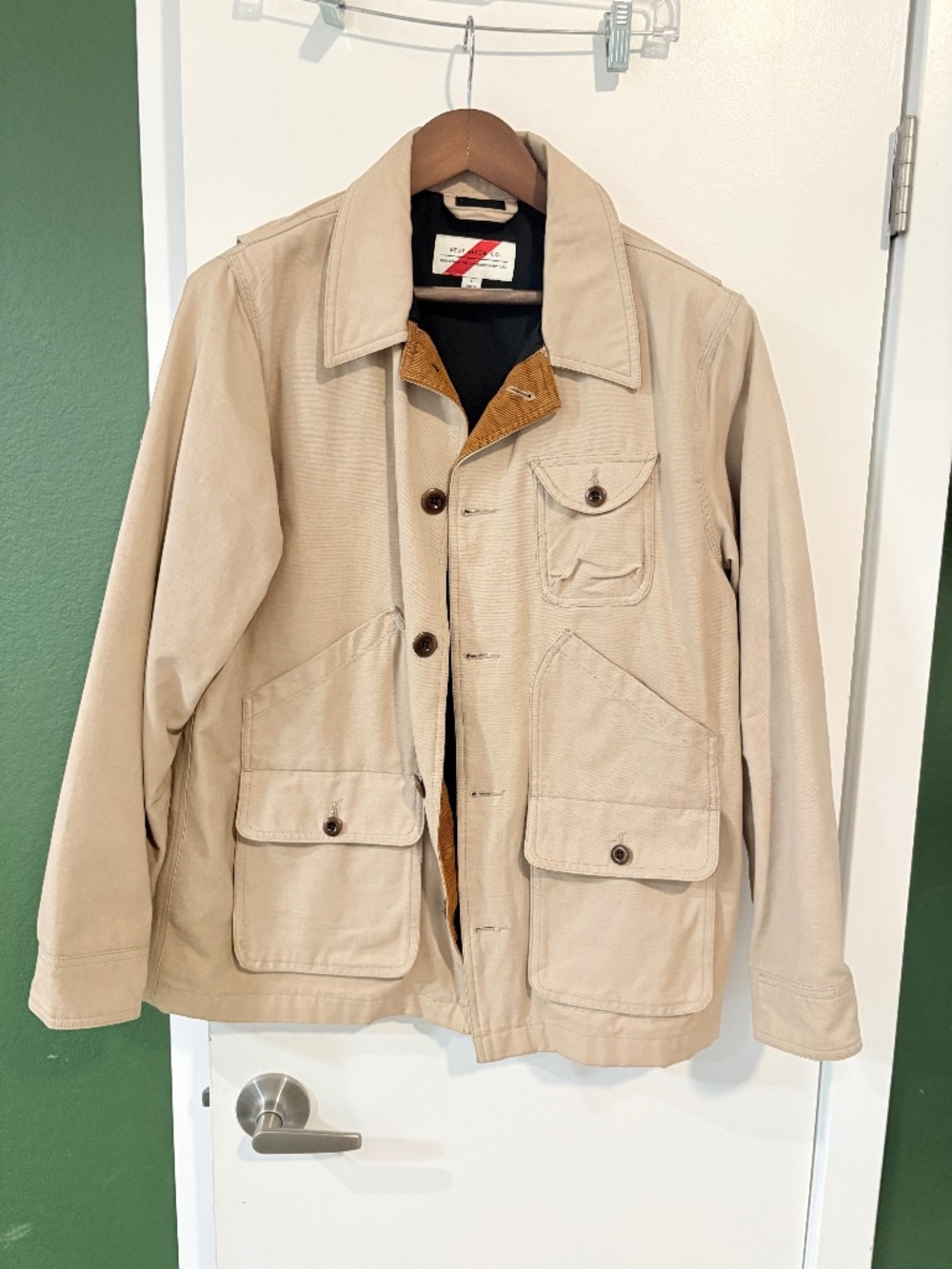 Best Made Co. Heavy Canvas Field Utility Jacket Corduroy Trim Small
